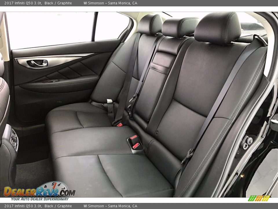 Rear Seat of 2017 Infiniti Q50 3.0t Photo #20