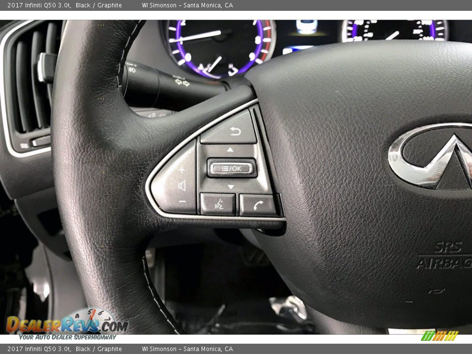 2017 Infiniti Q50 3.0t Steering Wheel Photo #21