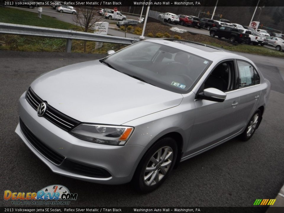 2013 Volkswagen Jetta SE Sedan Reflex Silver Metallic / Titan Black Photo #10