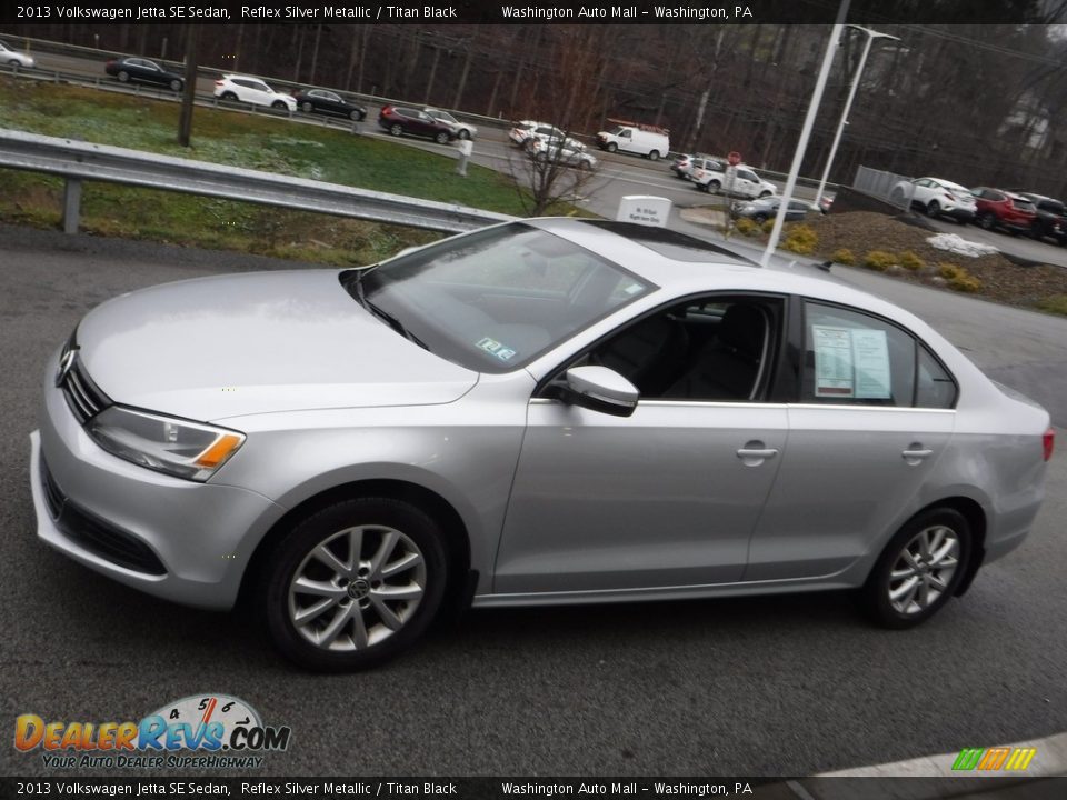 2013 Volkswagen Jetta SE Sedan Reflex Silver Metallic / Titan Black Photo #11