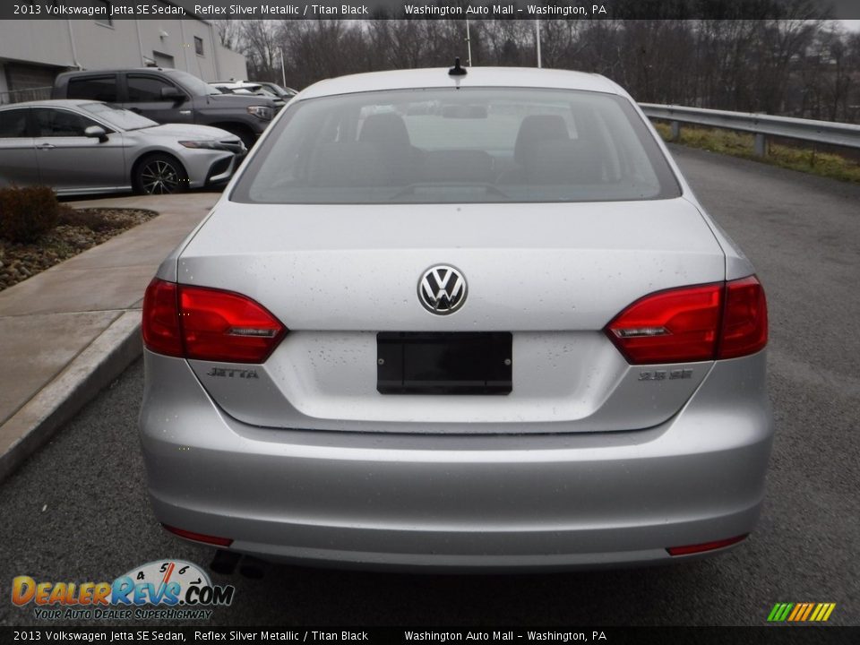 2013 Volkswagen Jetta SE Sedan Reflex Silver Metallic / Titan Black Photo #13