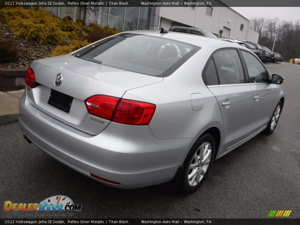 2013 Volkswagen Jetta SE Sedan Reflex Silver Metallic / Titan Black Photo #14