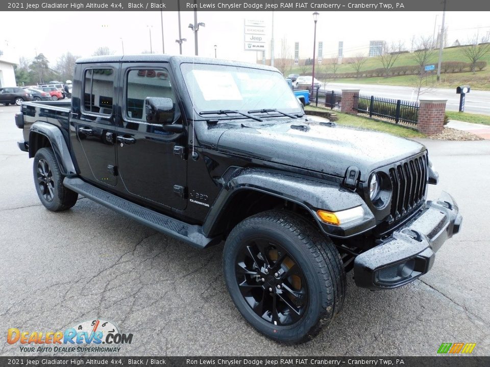 2021 Jeep Gladiator High Altitude 4x4 Black / Black Photo #3