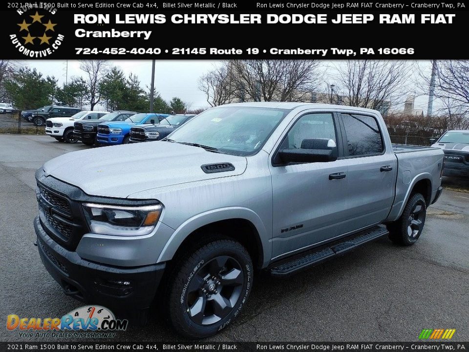 2021 Ram 1500 Built to Serve Edition Crew Cab 4x4 Billet Silver Metallic / Black Photo #1