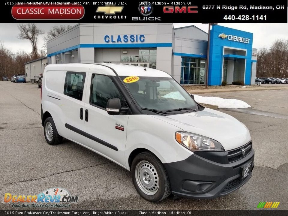 2016 Ram ProMaster City Tradesman Cargo Van Bright White / Black Photo #1