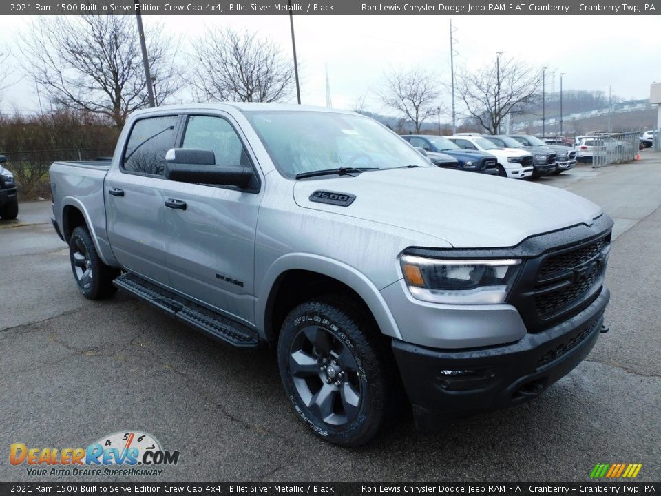 2021 Ram 1500 Built to Serve Edition Crew Cab 4x4 Billet Silver Metallic / Black Photo #3