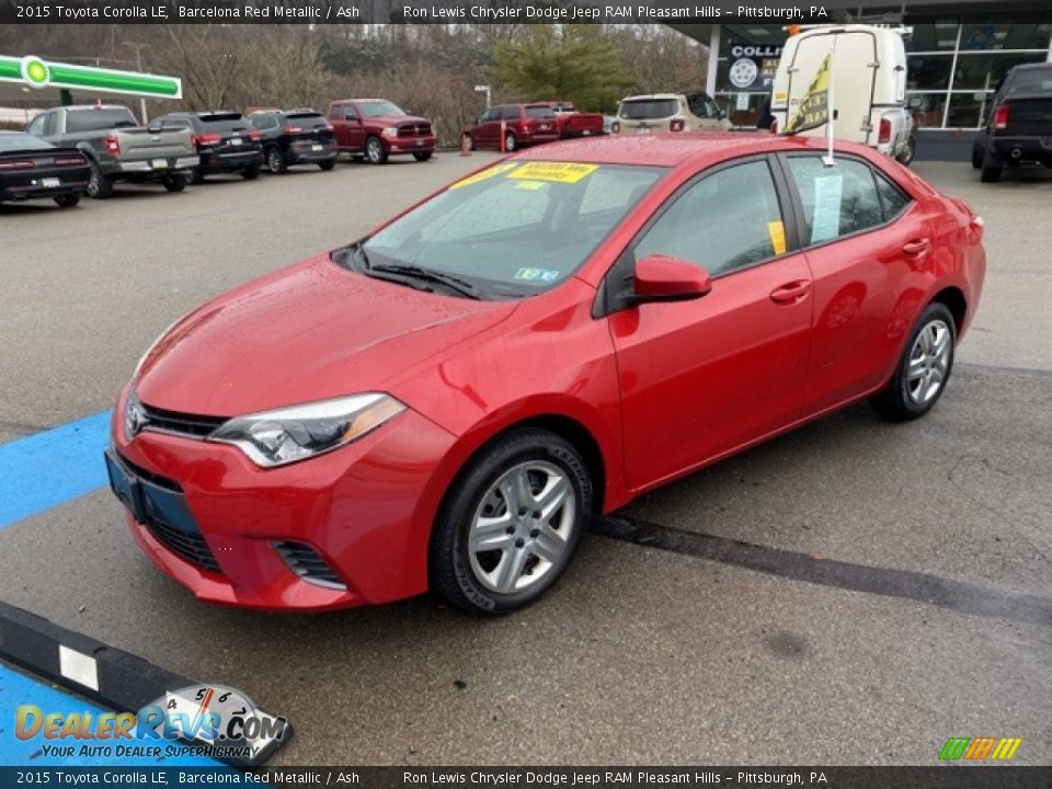 2015 Toyota Corolla LE Barcelona Red Metallic / Ash Photo #1