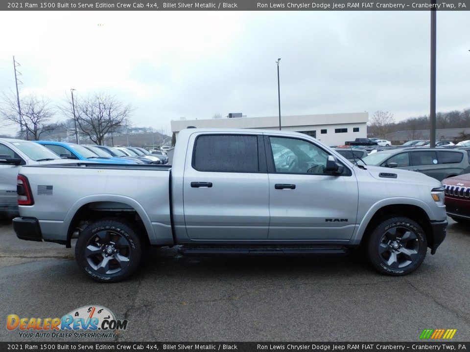 2021 Ram 1500 Built to Serve Edition Crew Cab 4x4 Billet Silver Metallic / Black Photo #4