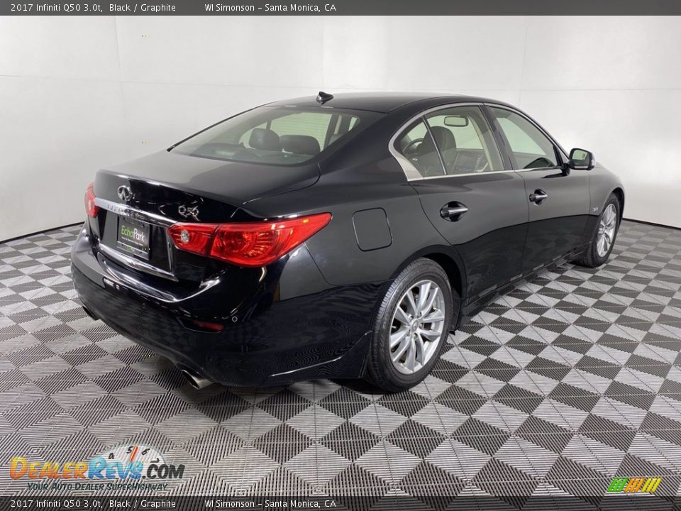 2017 Infiniti Q50 3.0t Black / Graphite Photo #7