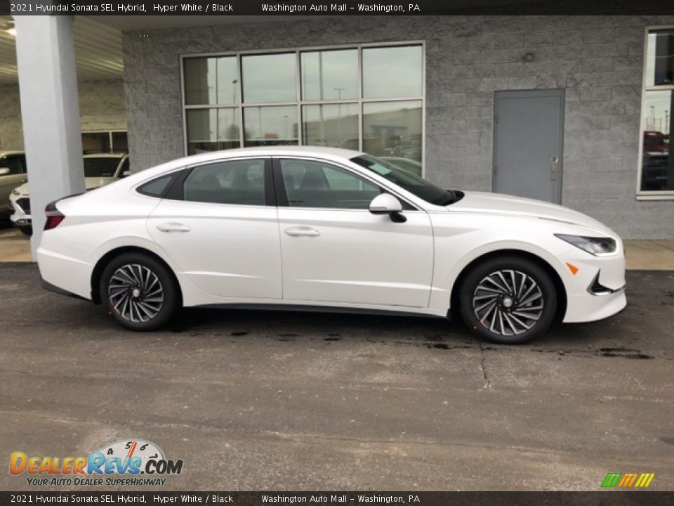 2021 Hyundai Sonata SEL Hybrid Hyper White / Black Photo #2