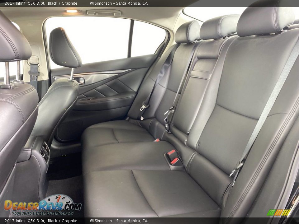 Rear Seat of 2017 Infiniti Q50 3.0t Photo #28