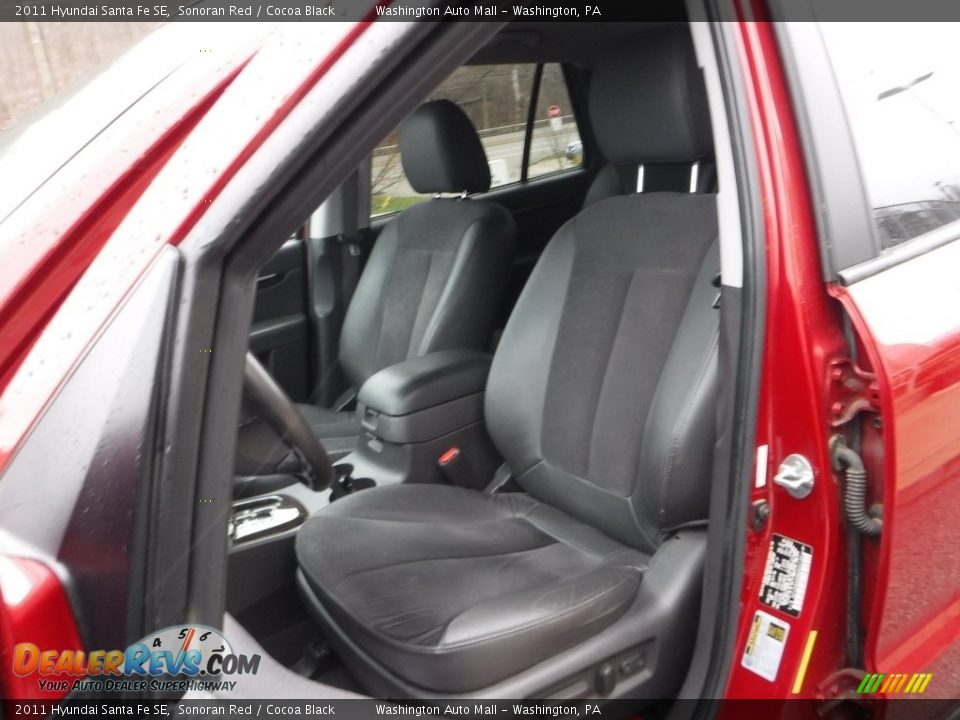 2011 Hyundai Santa Fe SE Sonoran Red / Cocoa Black Photo #15
