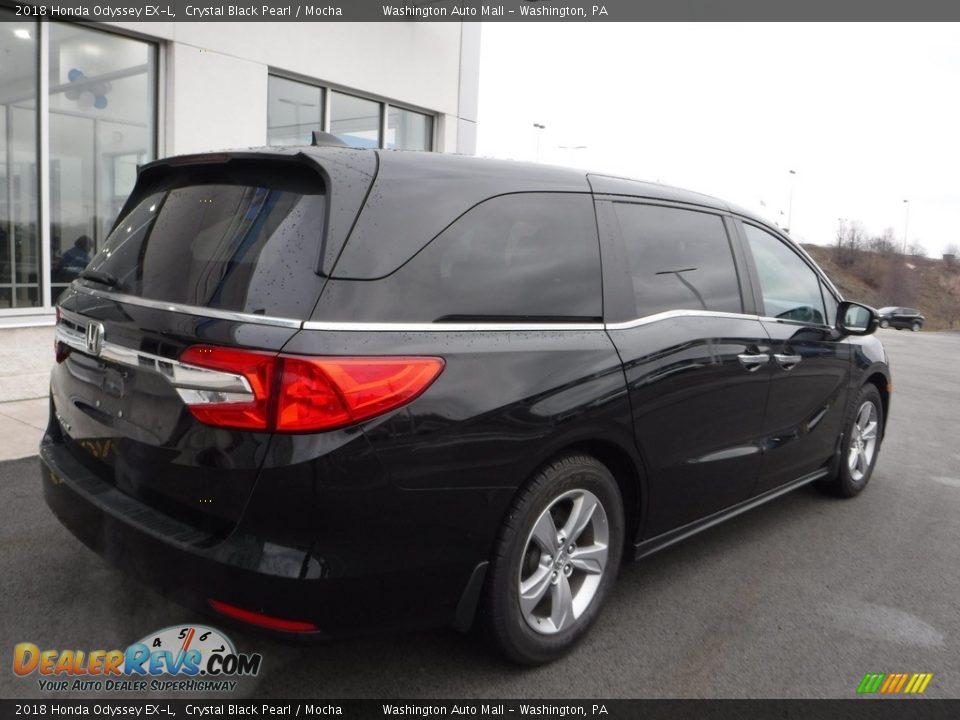 2018 Honda Odyssey EX-L Crystal Black Pearl / Mocha Photo #8