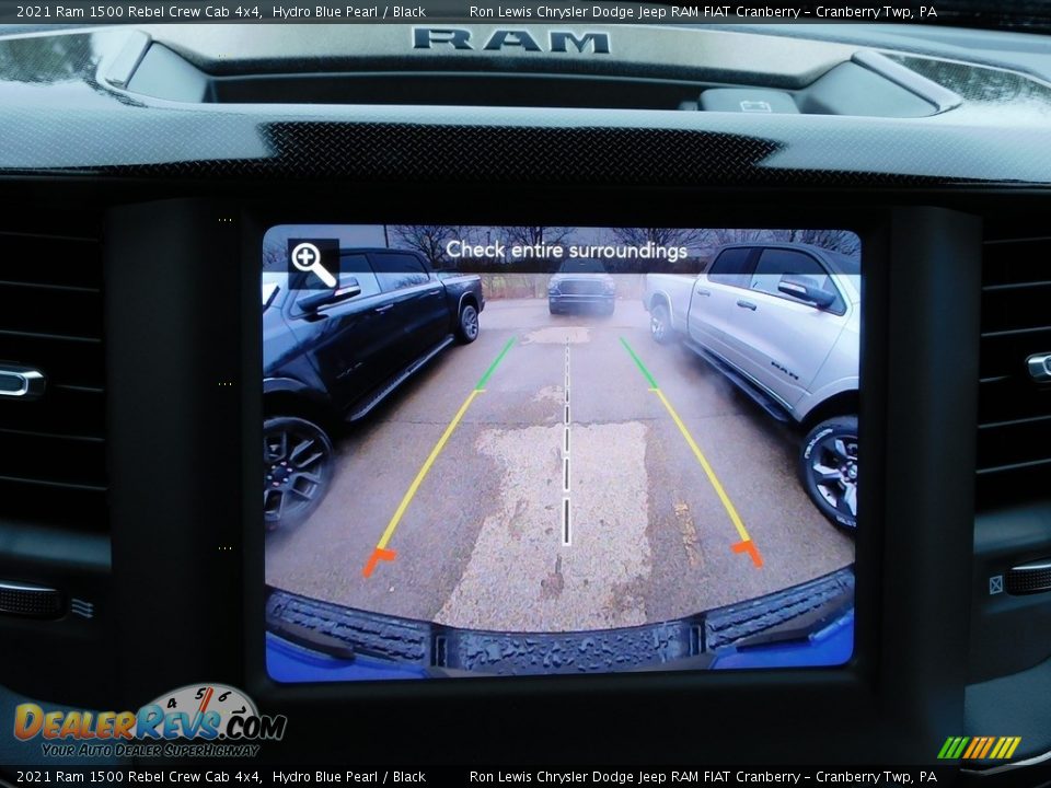2021 Ram 1500 Rebel Crew Cab 4x4 Hydro Blue Pearl / Black Photo #17
