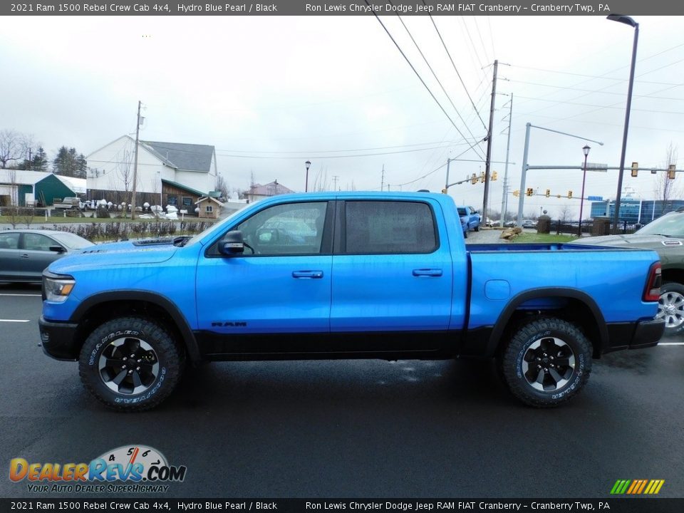 Hydro Blue Pearl 2021 Ram 1500 Rebel Crew Cab 4x4 Photo #9