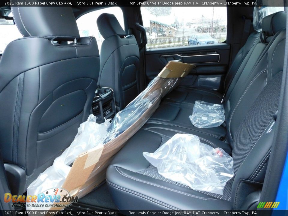 Rear Seat of 2021 Ram 1500 Rebel Crew Cab 4x4 Photo #12