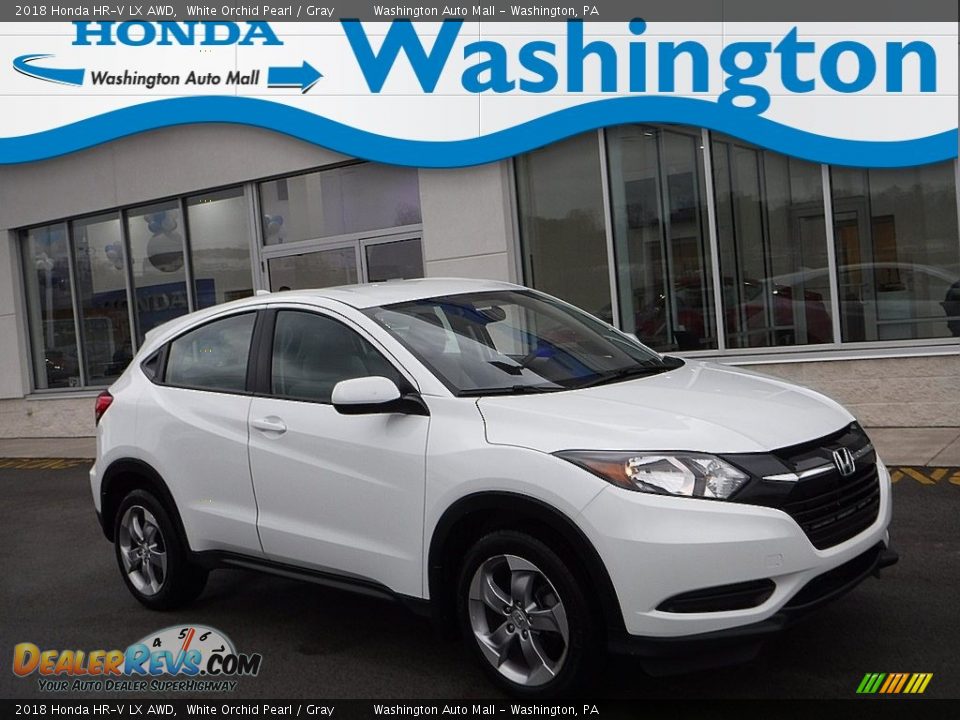 2018 Honda HR-V LX AWD White Orchid Pearl / Gray Photo #1