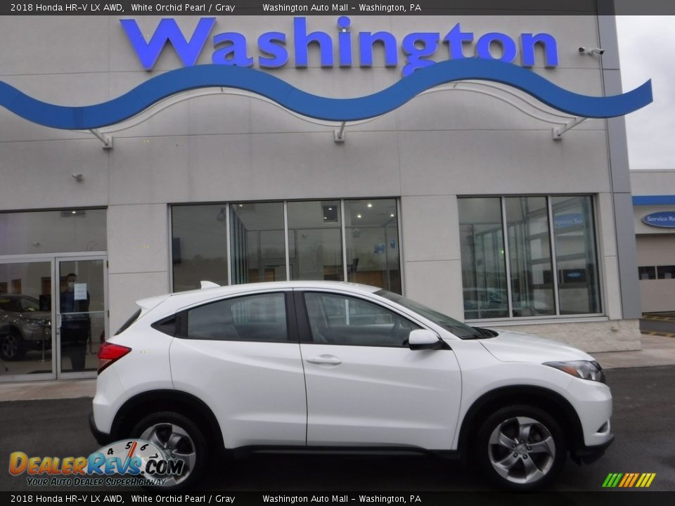 2018 Honda HR-V LX AWD White Orchid Pearl / Gray Photo #2