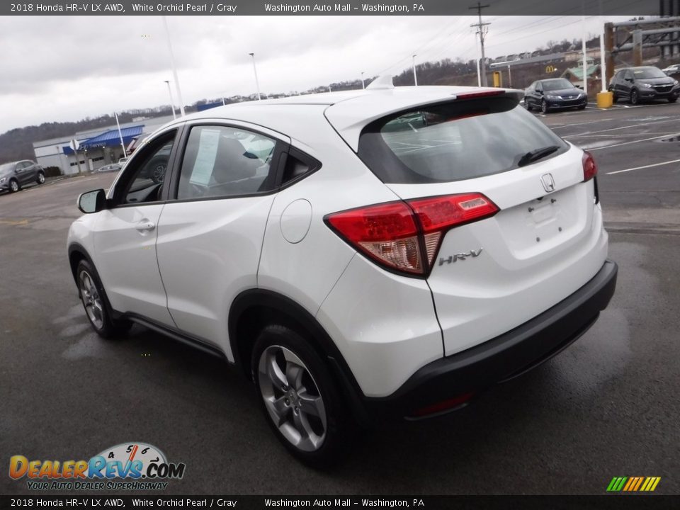 2018 Honda HR-V LX AWD White Orchid Pearl / Gray Photo #7