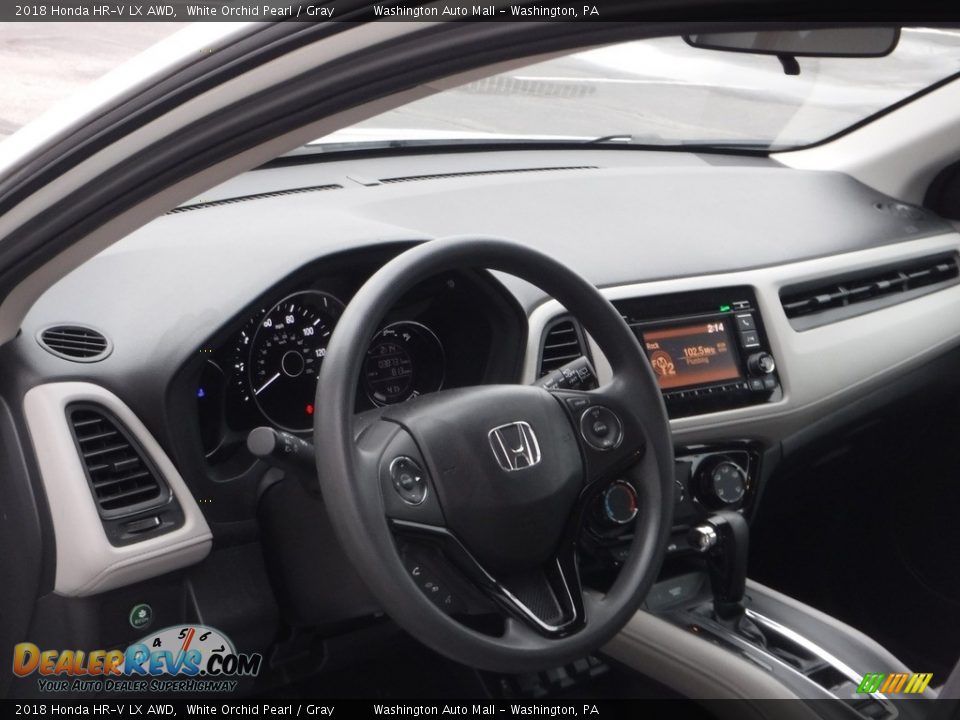 2018 Honda HR-V LX AWD White Orchid Pearl / Gray Photo #11
