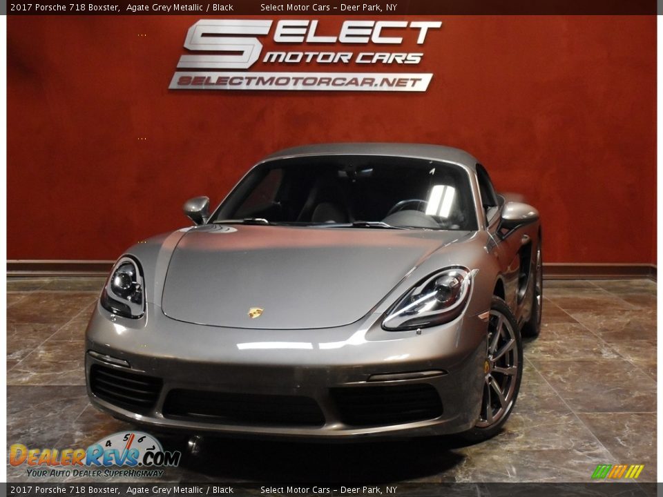 2017 Porsche 718 Boxster Agate Grey Metallic / Black Photo #1