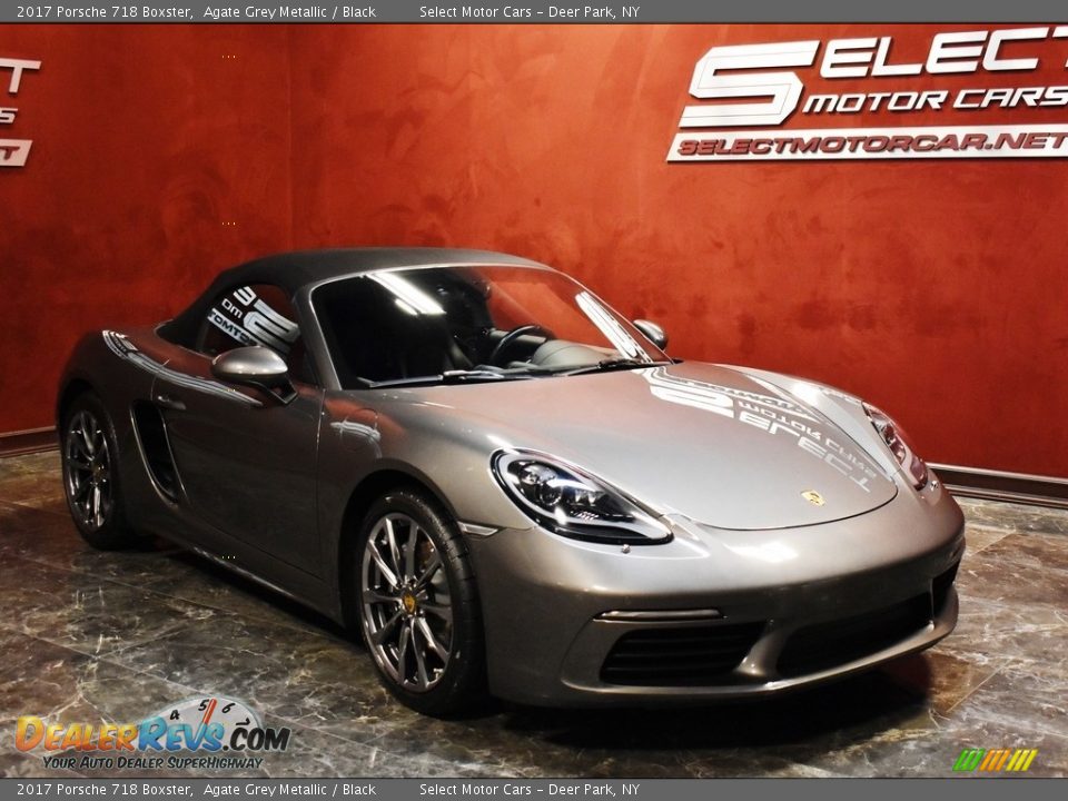 2017 Porsche 718 Boxster Agate Grey Metallic / Black Photo #3