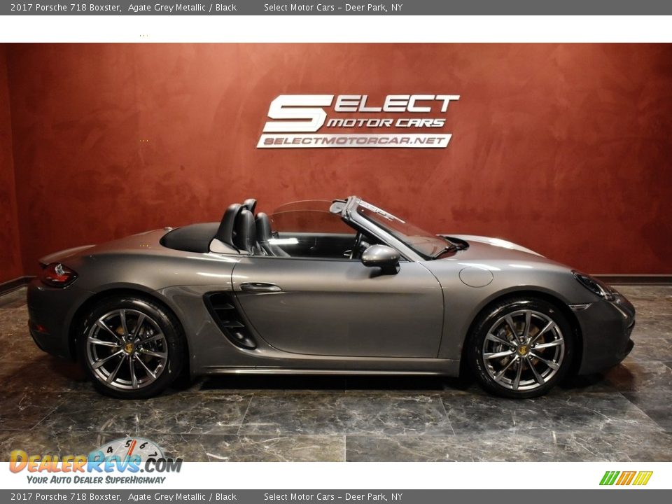 2017 Porsche 718 Boxster Agate Grey Metallic / Black Photo #8