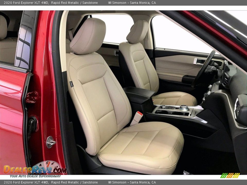 2020 Ford Explorer XLT 4WD Rapid Red Metallic / Sandstone Photo #6