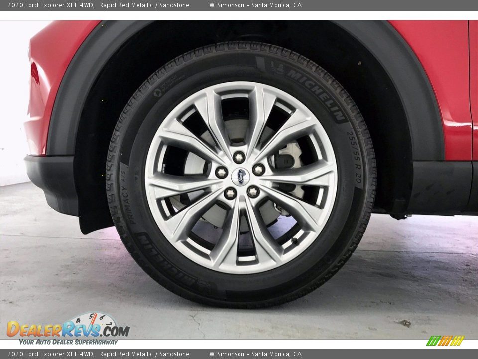 2020 Ford Explorer XLT 4WD Rapid Red Metallic / Sandstone Photo #8