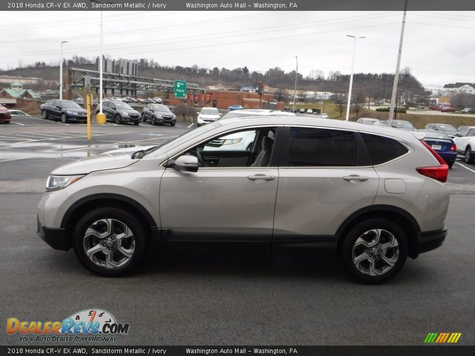 2018 Honda CR-V EX AWD Sandstorm Metallic / Ivory Photo #7