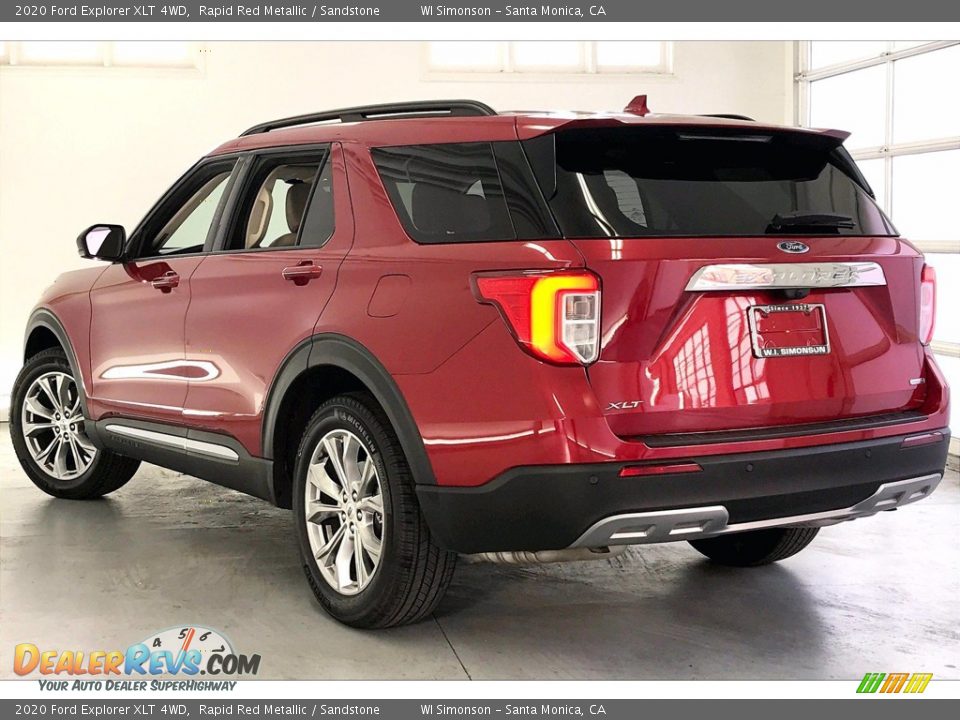 2020 Ford Explorer XLT 4WD Rapid Red Metallic / Sandstone Photo #10