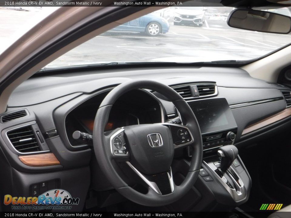 2018 Honda CR-V EX AWD Sandstorm Metallic / Ivory Photo #12