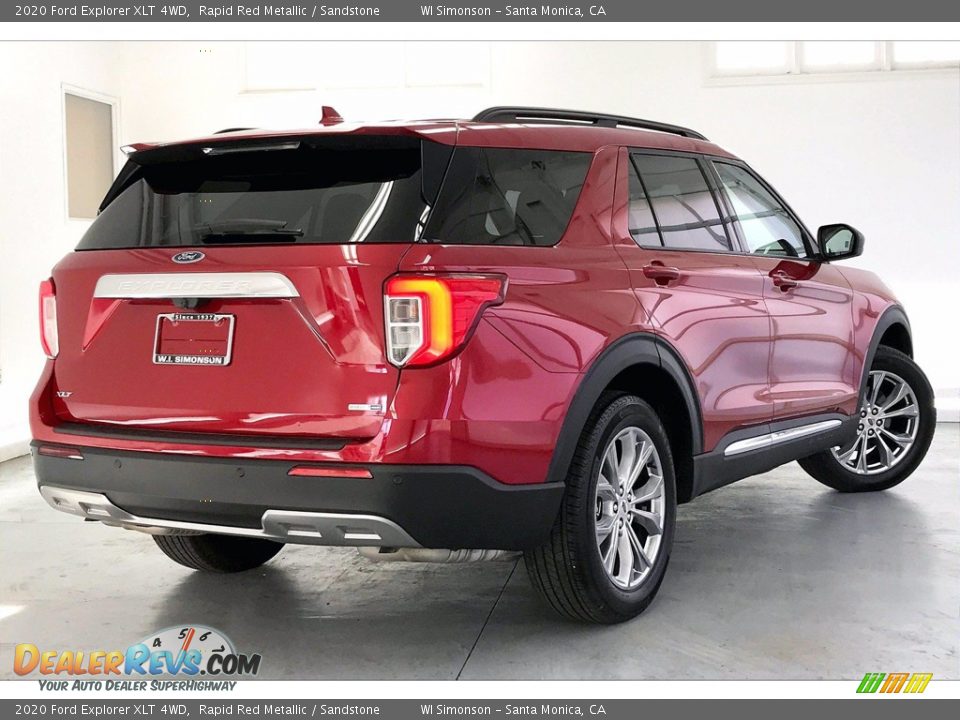 2020 Ford Explorer XLT 4WD Rapid Red Metallic / Sandstone Photo #13