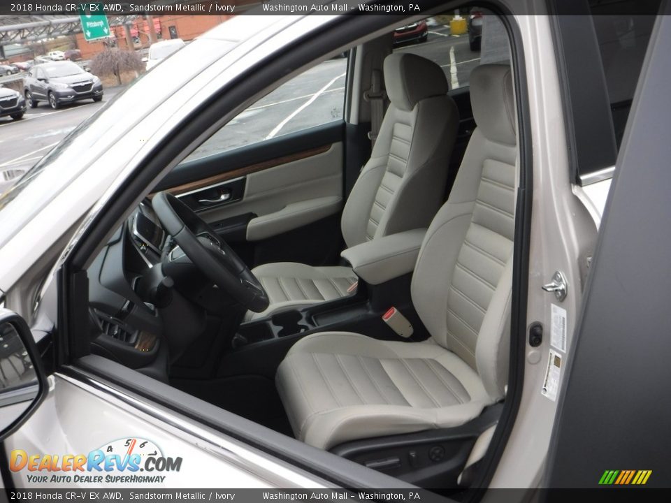 2018 Honda CR-V EX AWD Sandstorm Metallic / Ivory Photo #15