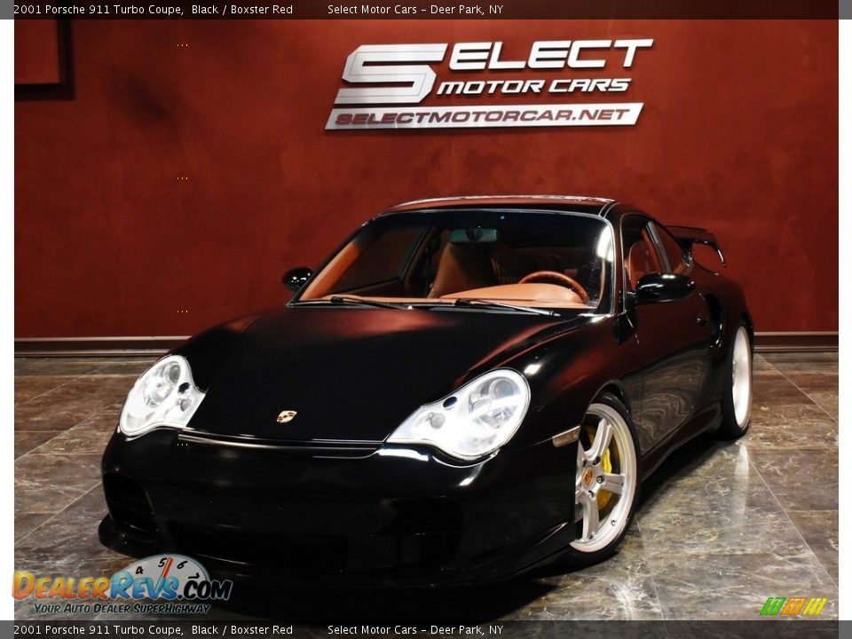 2001 Porsche 911 Turbo Coupe Black / Boxster Red Photo #1