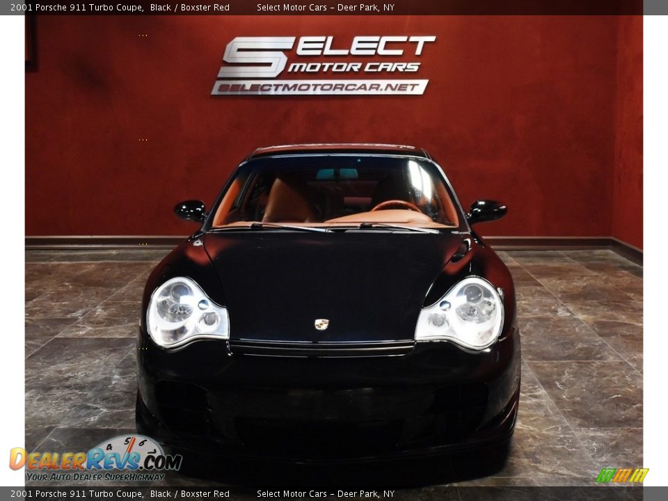 2001 Porsche 911 Turbo Coupe Black / Boxster Red Photo #2