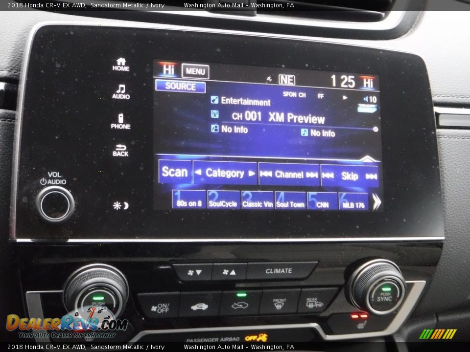 2018 Honda CR-V EX AWD Sandstorm Metallic / Ivory Photo #19