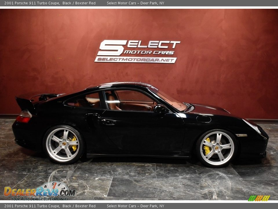 2001 Porsche 911 Turbo Coupe Black / Boxster Red Photo #4