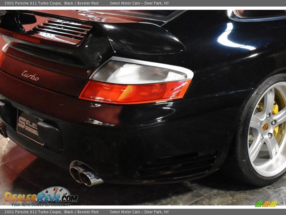 2001 Porsche 911 Turbo Coupe Black / Boxster Red Photo #5