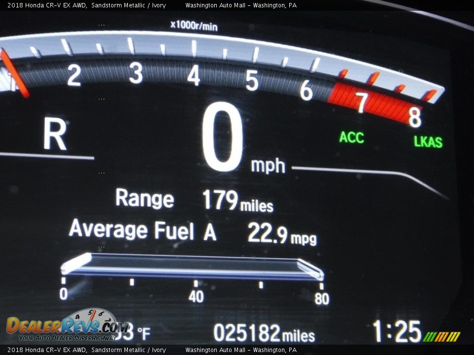 2018 Honda CR-V EX AWD Sandstorm Metallic / Ivory Photo #28