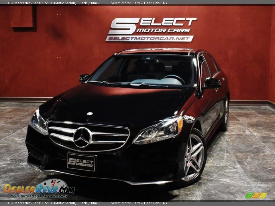 2014 Mercedes-Benz E 550 4Matic Sedan Black / Black Photo #1