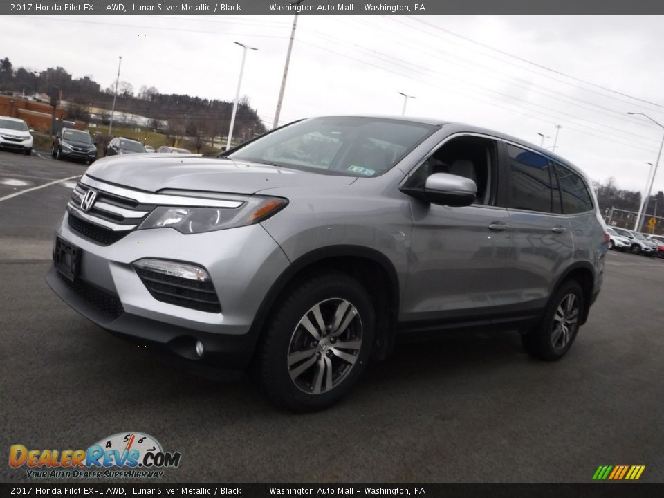 2017 Honda Pilot EX-L AWD Lunar Silver Metallic / Black Photo #6