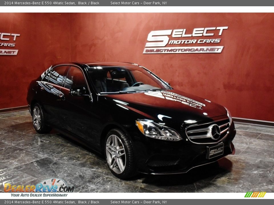 2014 Mercedes-Benz E 550 4Matic Sedan Black / Black Photo #3