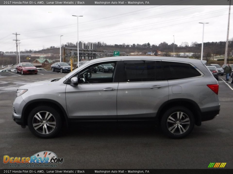 2017 Honda Pilot EX-L AWD Lunar Silver Metallic / Black Photo #7