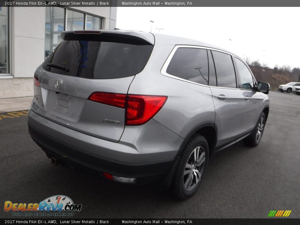 2017 Honda Pilot EX-L AWD Lunar Silver Metallic / Black Photo #9
