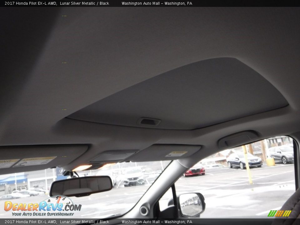 2017 Honda Pilot EX-L AWD Lunar Silver Metallic / Black Photo #11