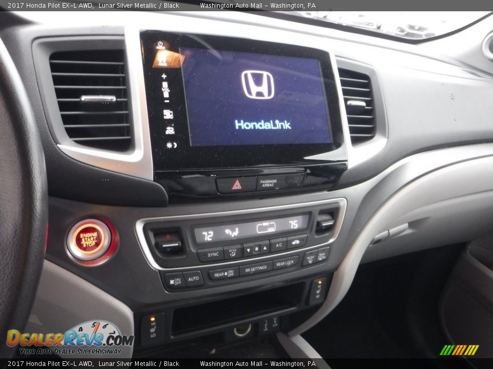 2017 Honda Pilot EX-L AWD Lunar Silver Metallic / Black Photo #18