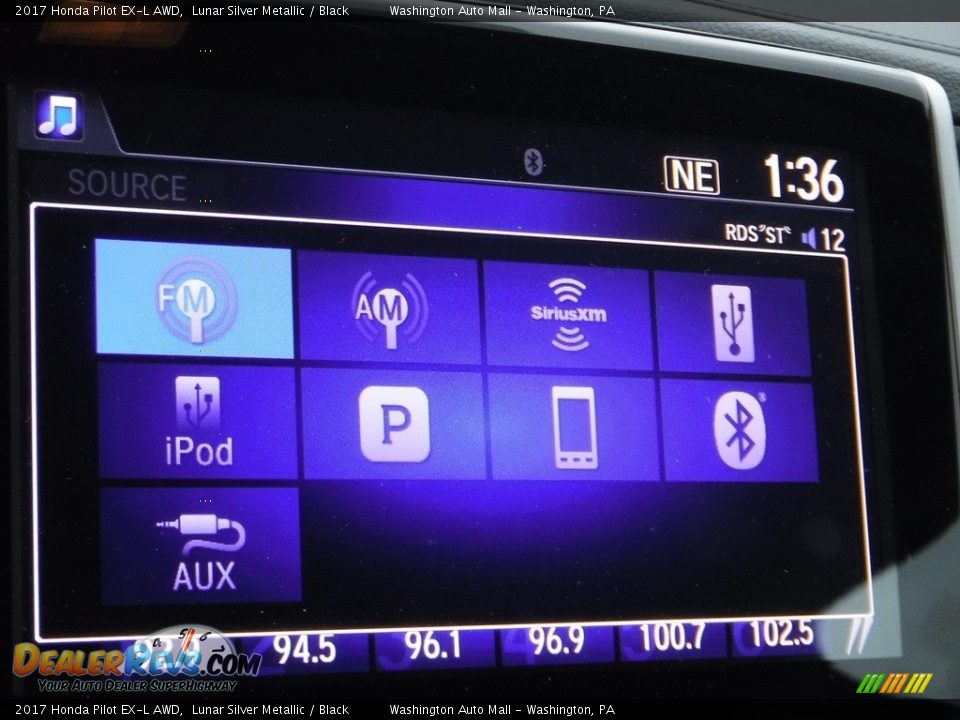 2017 Honda Pilot EX-L AWD Lunar Silver Metallic / Black Photo #20