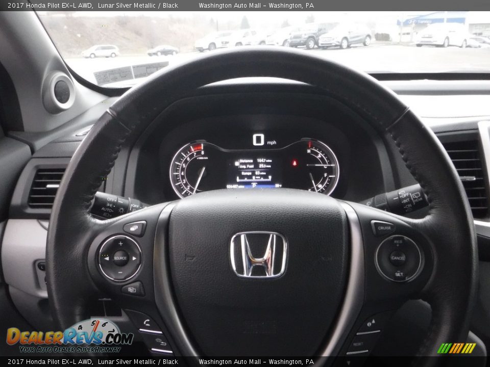 2017 Honda Pilot EX-L AWD Lunar Silver Metallic / Black Photo #21