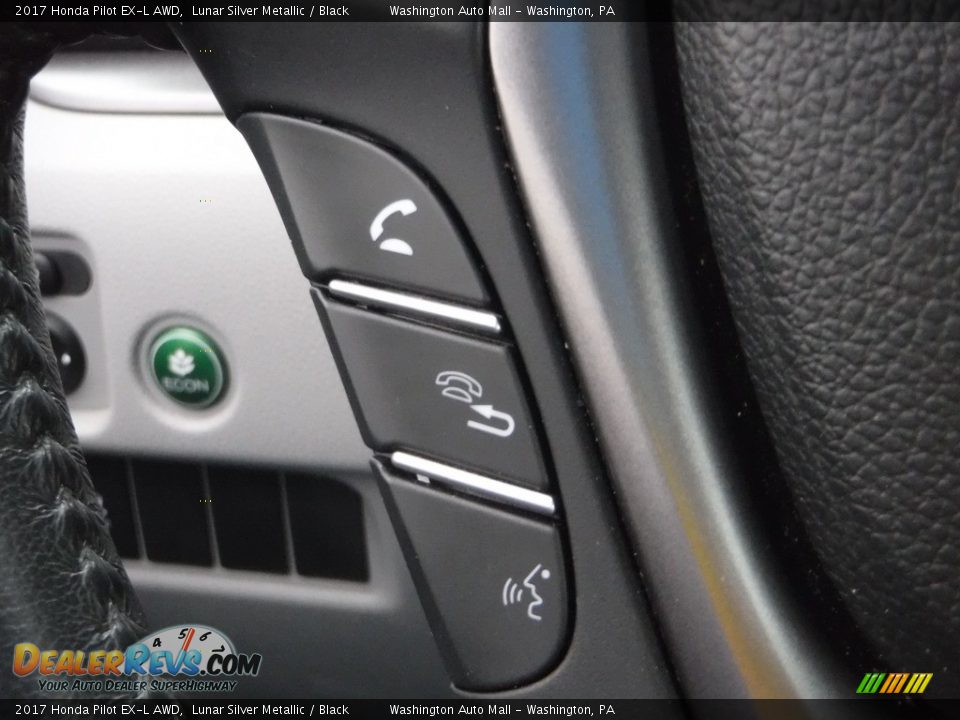 2017 Honda Pilot EX-L AWD Lunar Silver Metallic / Black Photo #24